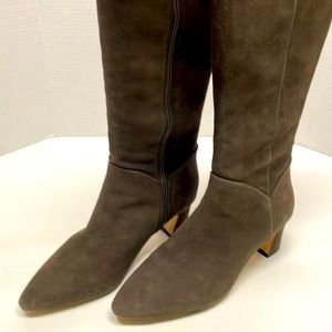 Alex Marie. warm tobacco suede 8.5 boots. 2 inch heel. Worn once